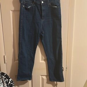 Signature by Levi Strauss High Rise Straight Jeans - Dark Blue